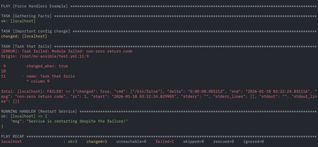 Force Handlers Example